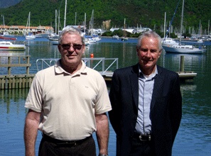 Chairman Brian King and Councillor David Oddie